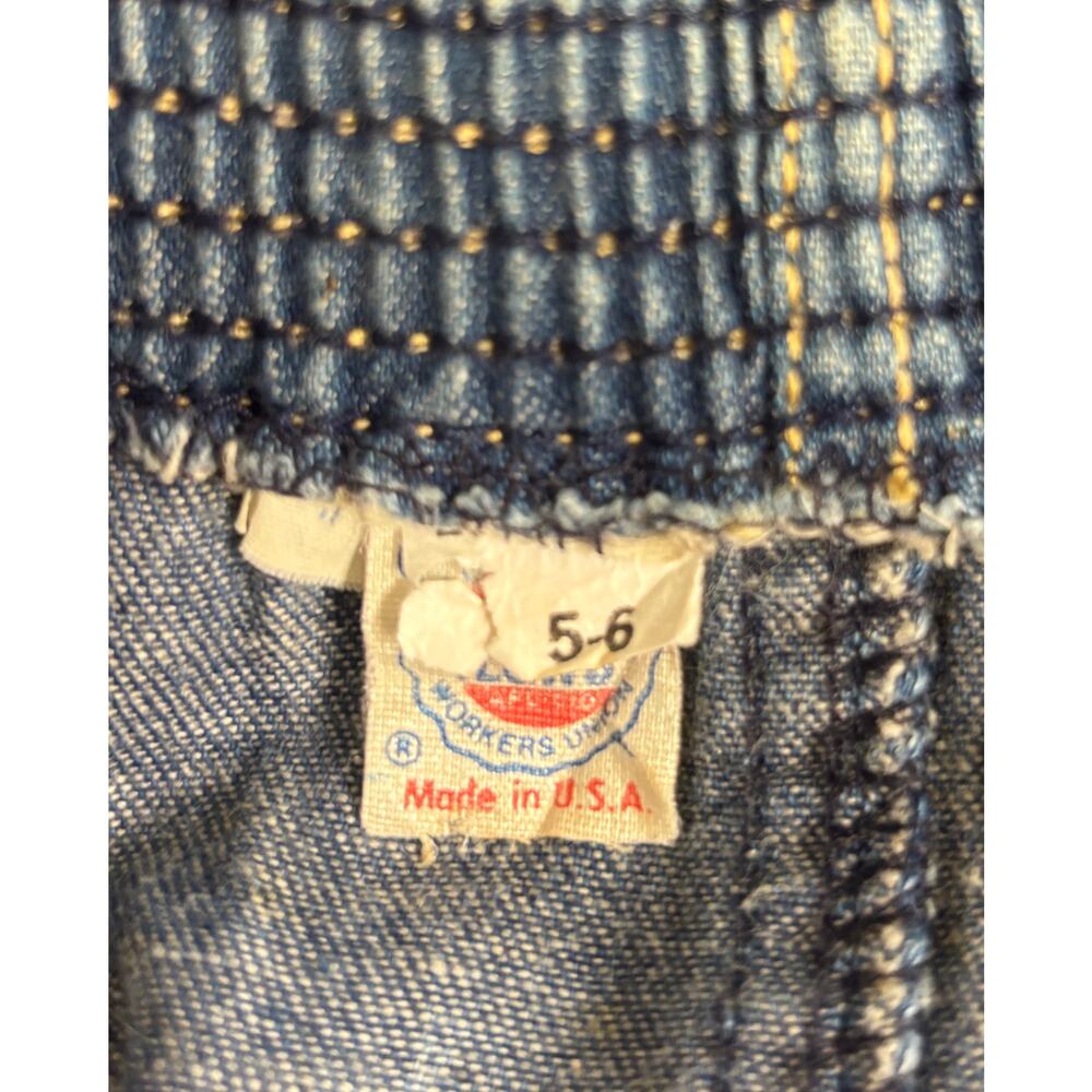 Vintage Sasson Denim Skirt Women Size 5 6 USA Made Elastic Waist A-Line Vintage - Picture 8 of 10